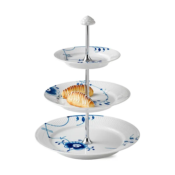 Blue Fluted Mega våningsfat, 35 cm Royal Copenhagen