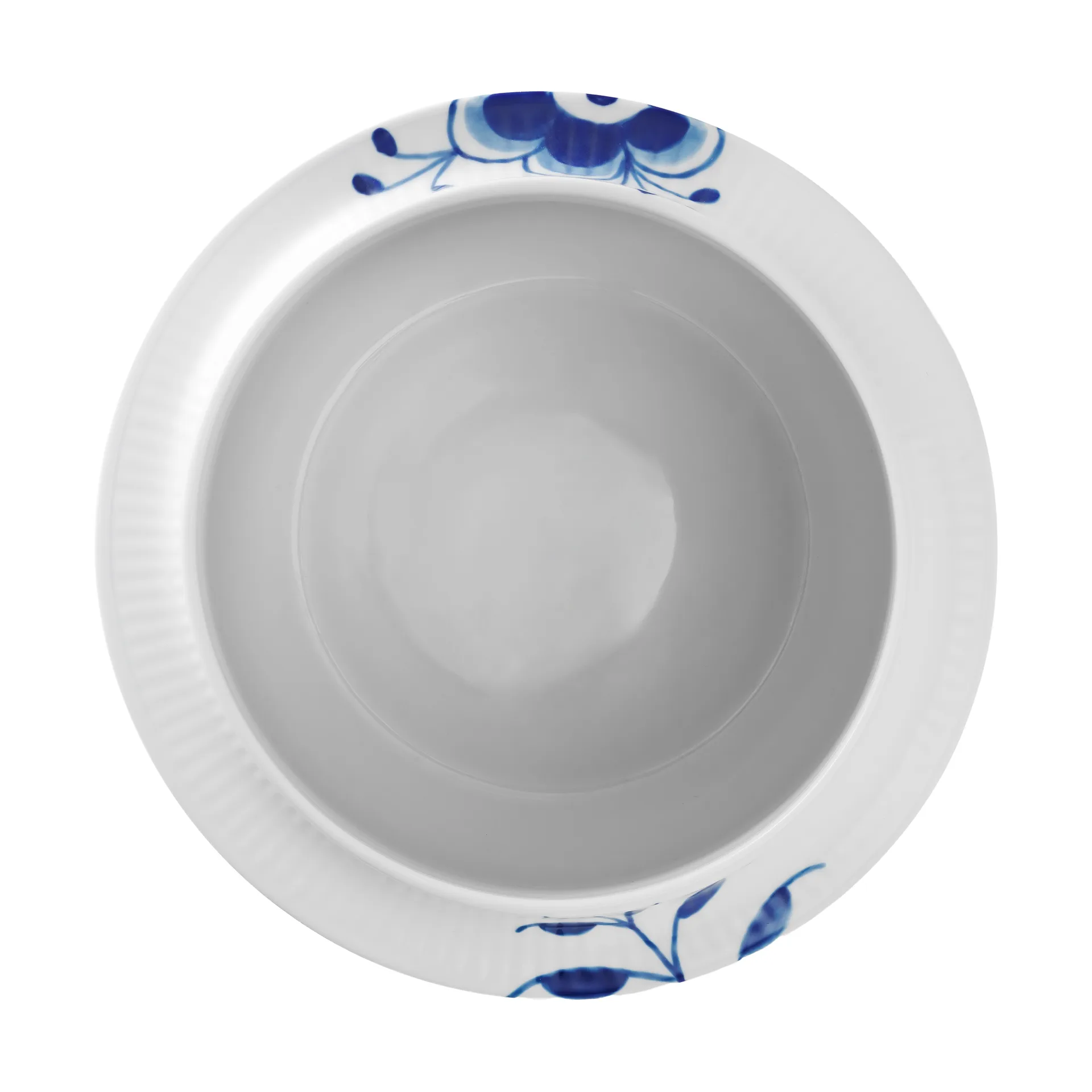 Blue Fluted Mega vinkylare 21,5 cm, White-blue Royal Copenhagen
