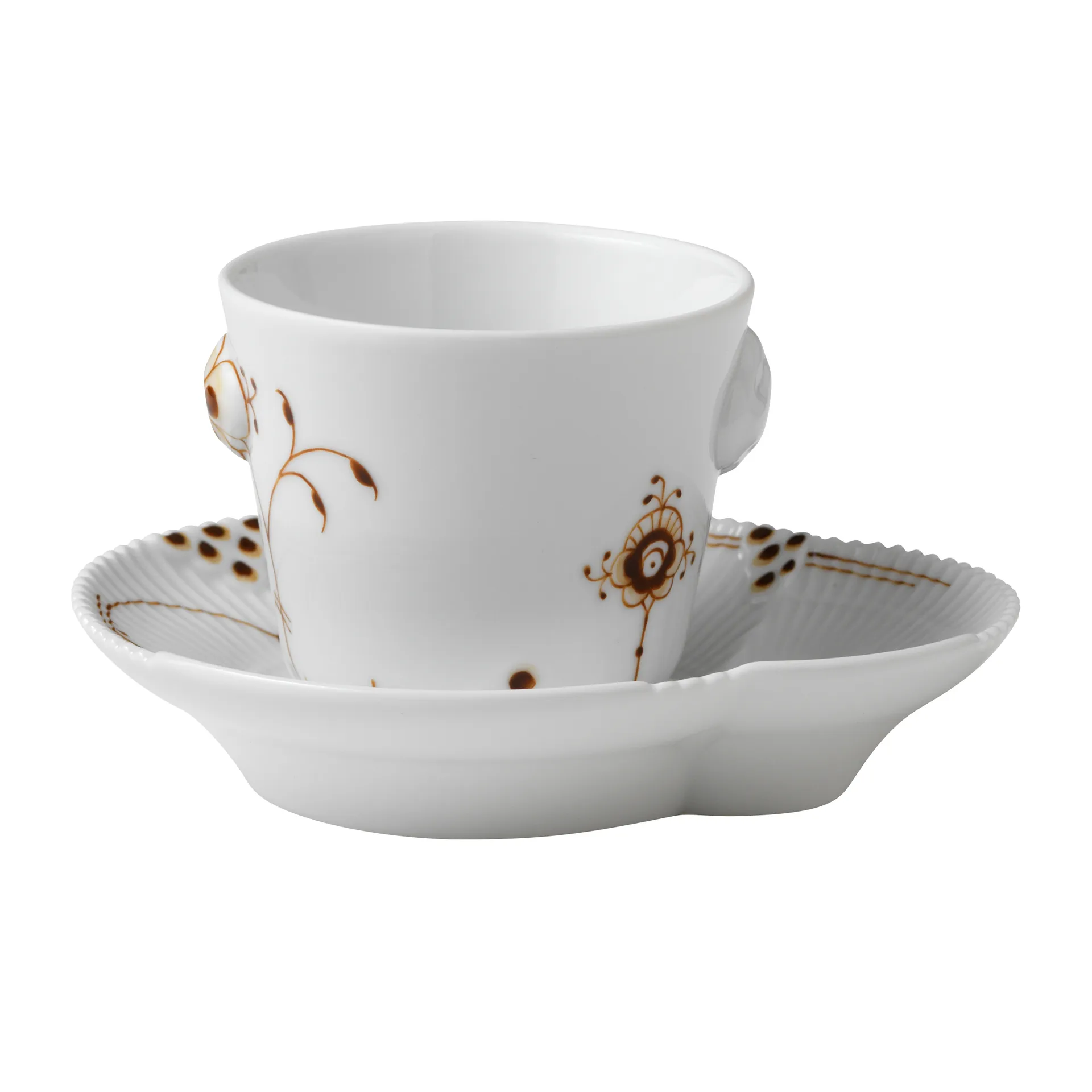Multicoloured Elements mocca espressokopp och fat, 10 cl Royal Copenhagen