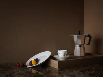 Multicoloured Elements mocca espressokopp och fat - 10 cl - Royal Copenhagen