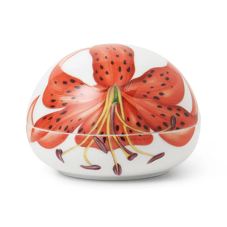 Royal Copenhagen Bonbonniere 2022 bonbonjär Ø10 cm, Tiger Lily Royal Copenhagen