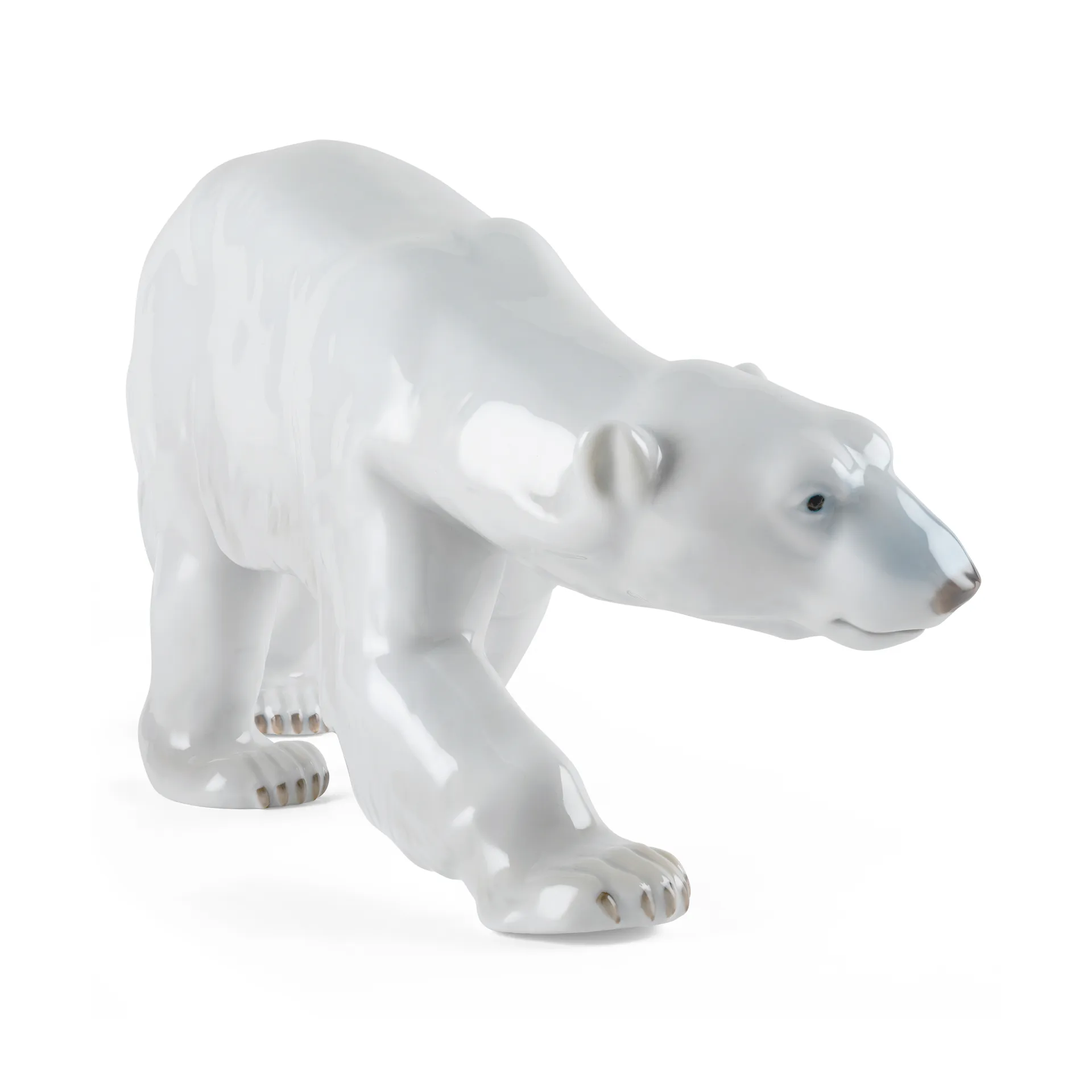 Royal Copenhagen dekoration gående isbjörn, 14 cm Royal Copenhagen