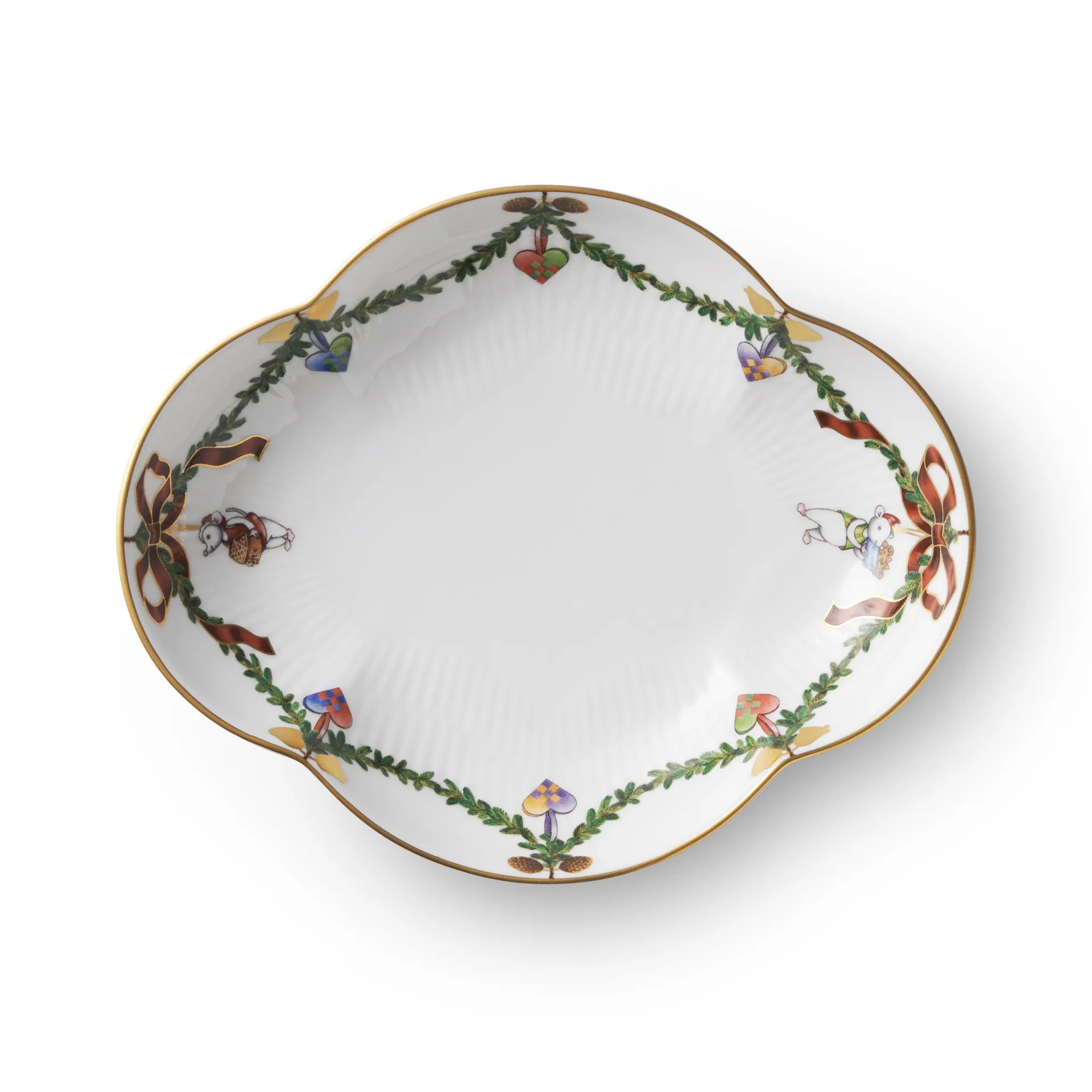 Star Fluted Christmas fat, 17,5 cm Royal Copenhagen