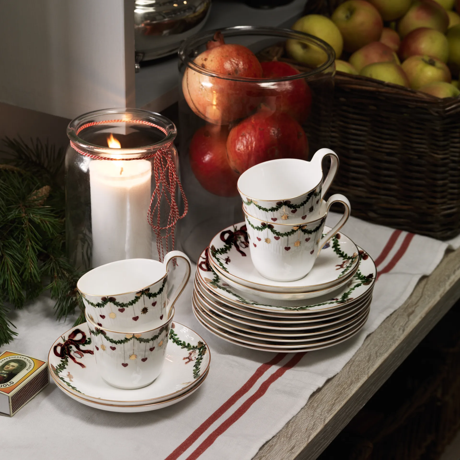 Star Fluted Christmas tallrik, Ø 19 cm Royal Copenhagen