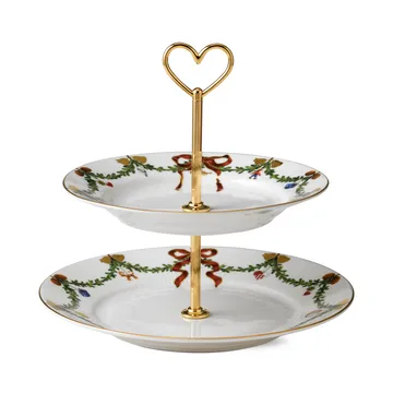 Star Fluted Christmas våningsfat - 23 cm - Royal Copenhagen
