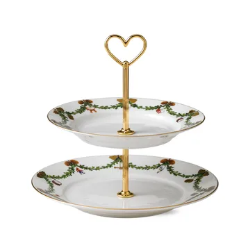 Star Fluted Christmas våningsfat - 23 cm - Royal Copenhagen