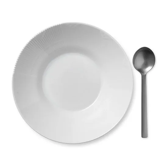 White Elements djup tallrik, Ø 25 cm Royal Copenhagen