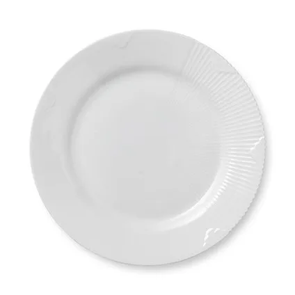 White Elements tallrik, Ø 22 cm Royal Copenhagen