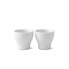 White Fluted äggkopp 2-pack, 5 cm Royal Copenhagen