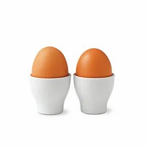 White Fluted äggkopp 2-pack, 5 cm Royal Copenhagen