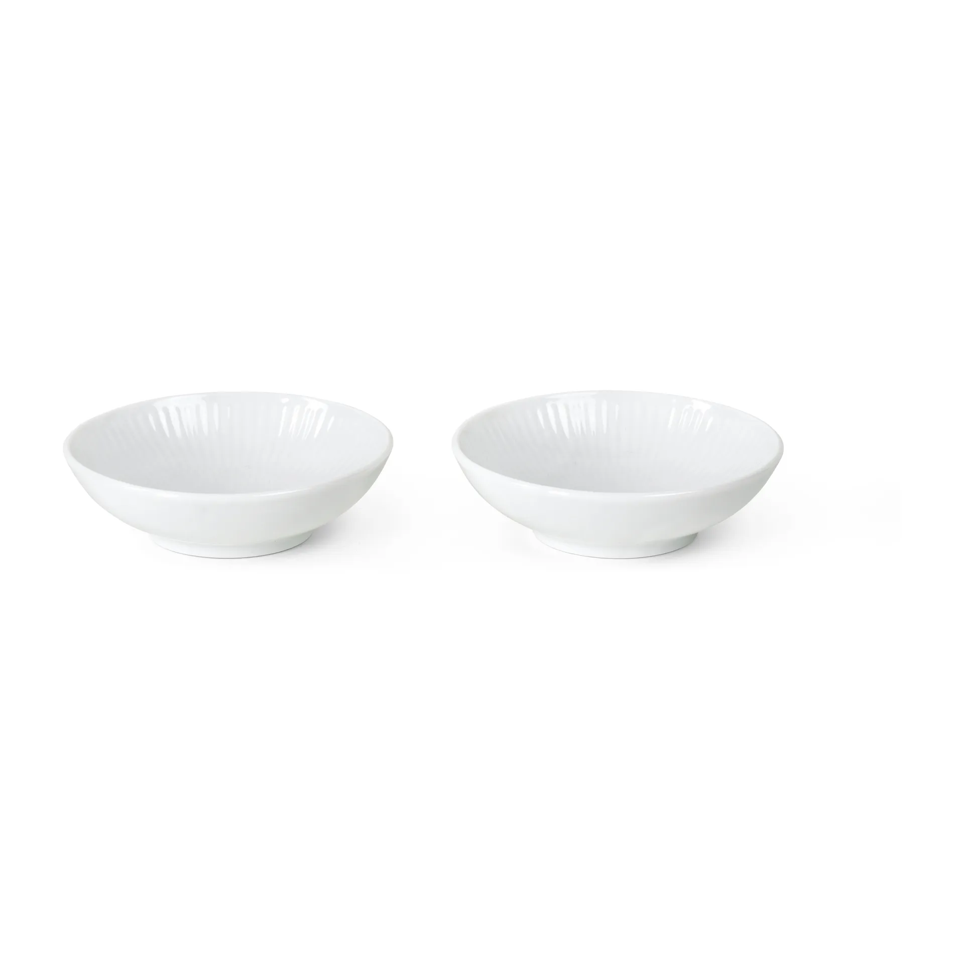 White Fluted dippskål 2-pack, 9 cl Royal Copenhagen