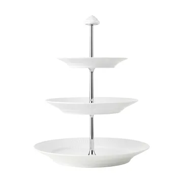 White Fluted fat med 3 våningar - White - Royal Copenhagen