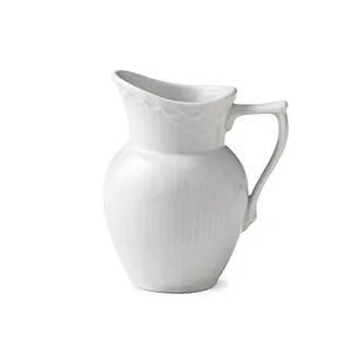 White Fluted Half Lace mjölkkanna, 17 cl Royal Copenhagen
