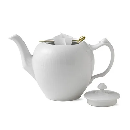 White Fluted tekanna, 100 cl Royal Copenhagen