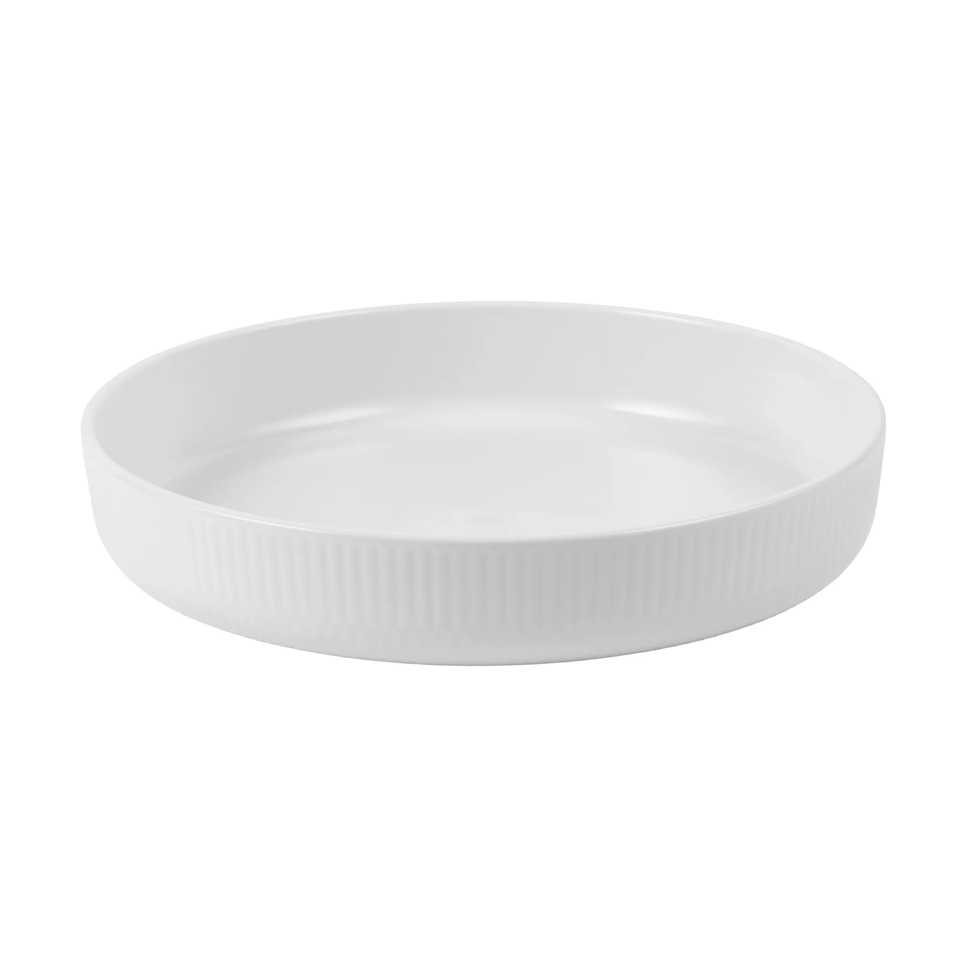 White Fluted ugnsform Ø27 cm, White Royal Copenhagen