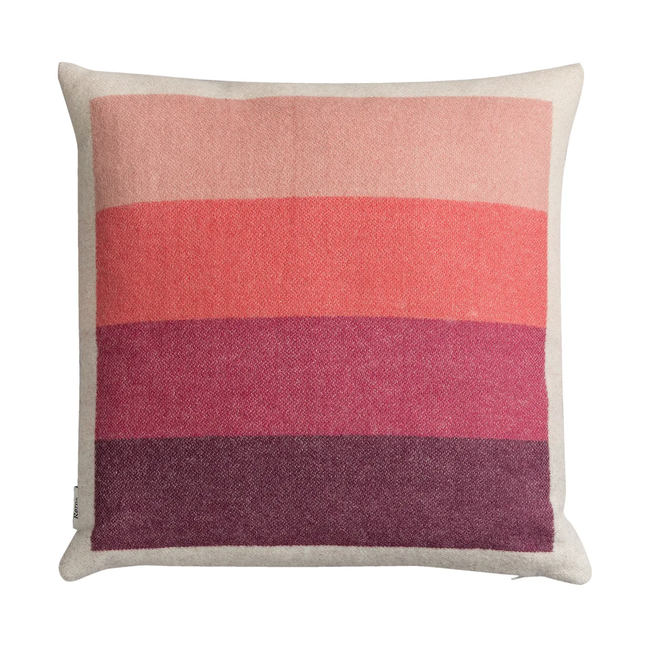Åsmund bold kudde 50x50 cm, Pink-green Røros Tweed