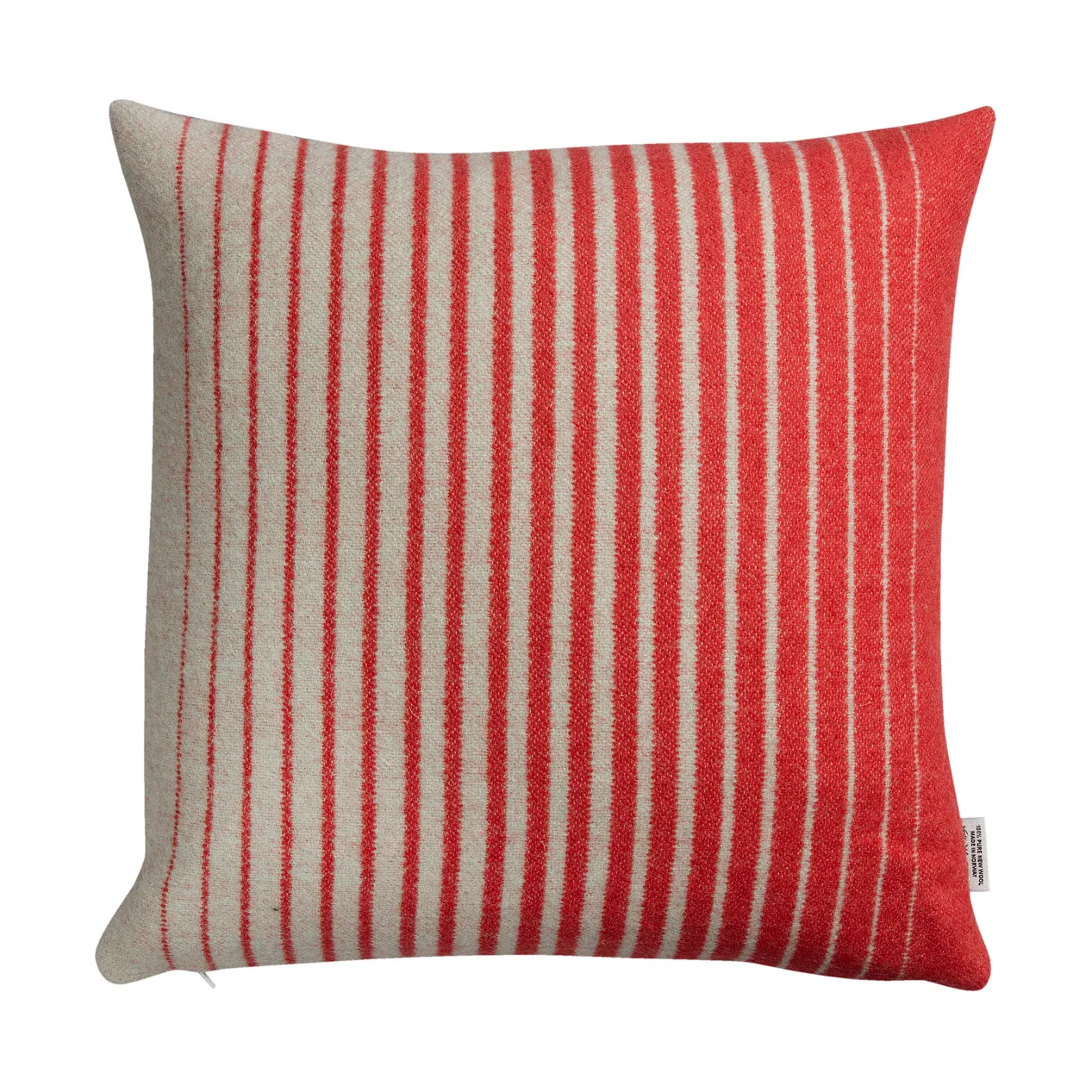 Åsmund gradient kudde 50x50 cm, Red-turquoise Røros Tweed