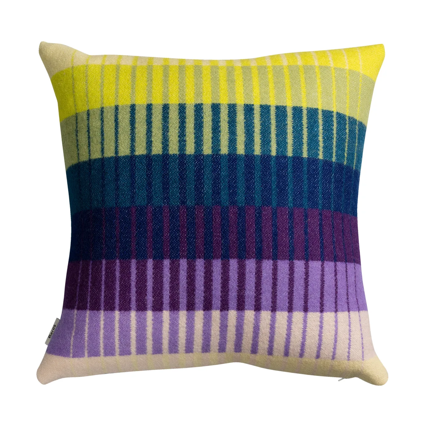 Åsmund gradient kudde 50x50 cm, Yellow-blue Røros Tweed