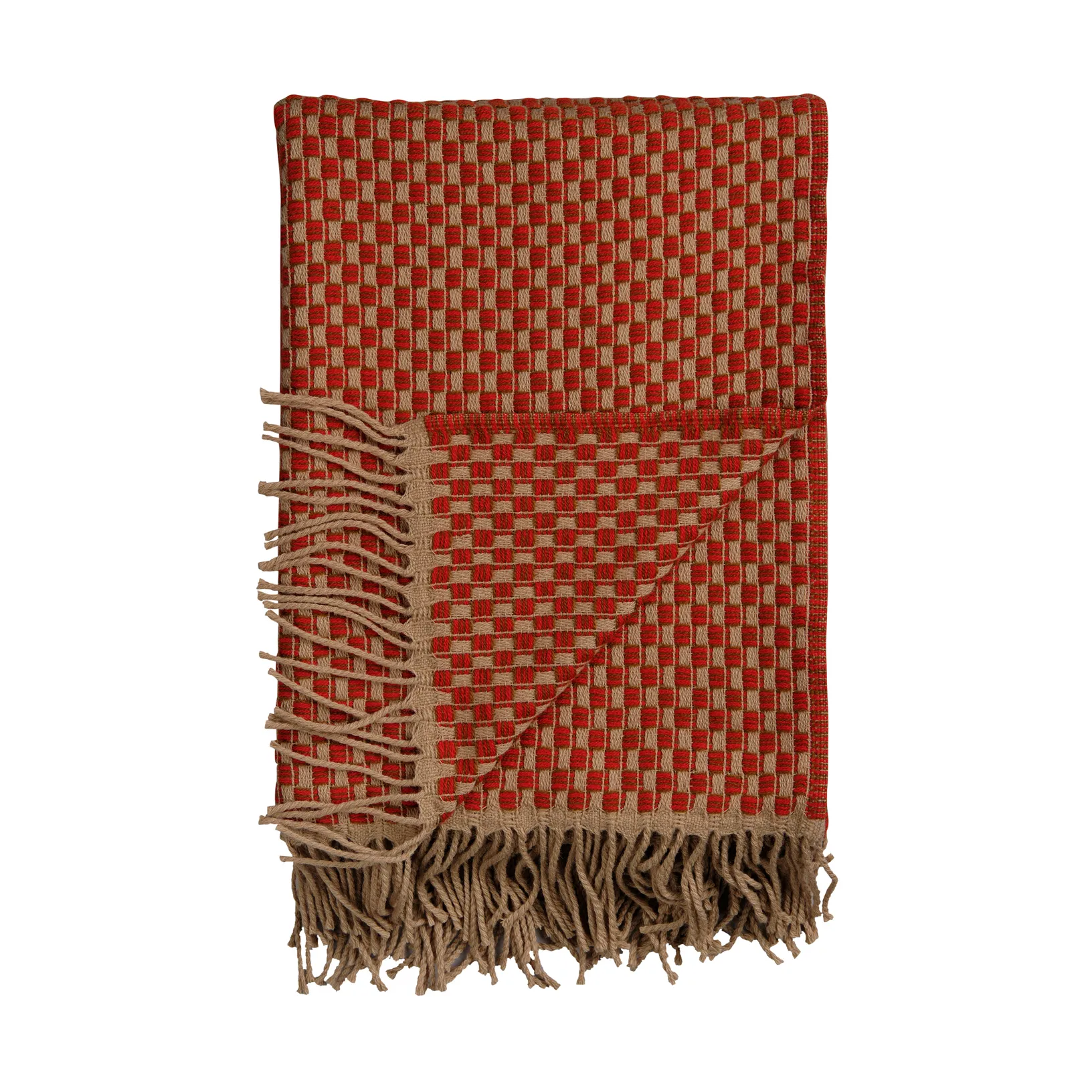 Isak pläd 150x210 cm, Red sumac Røros Tweed