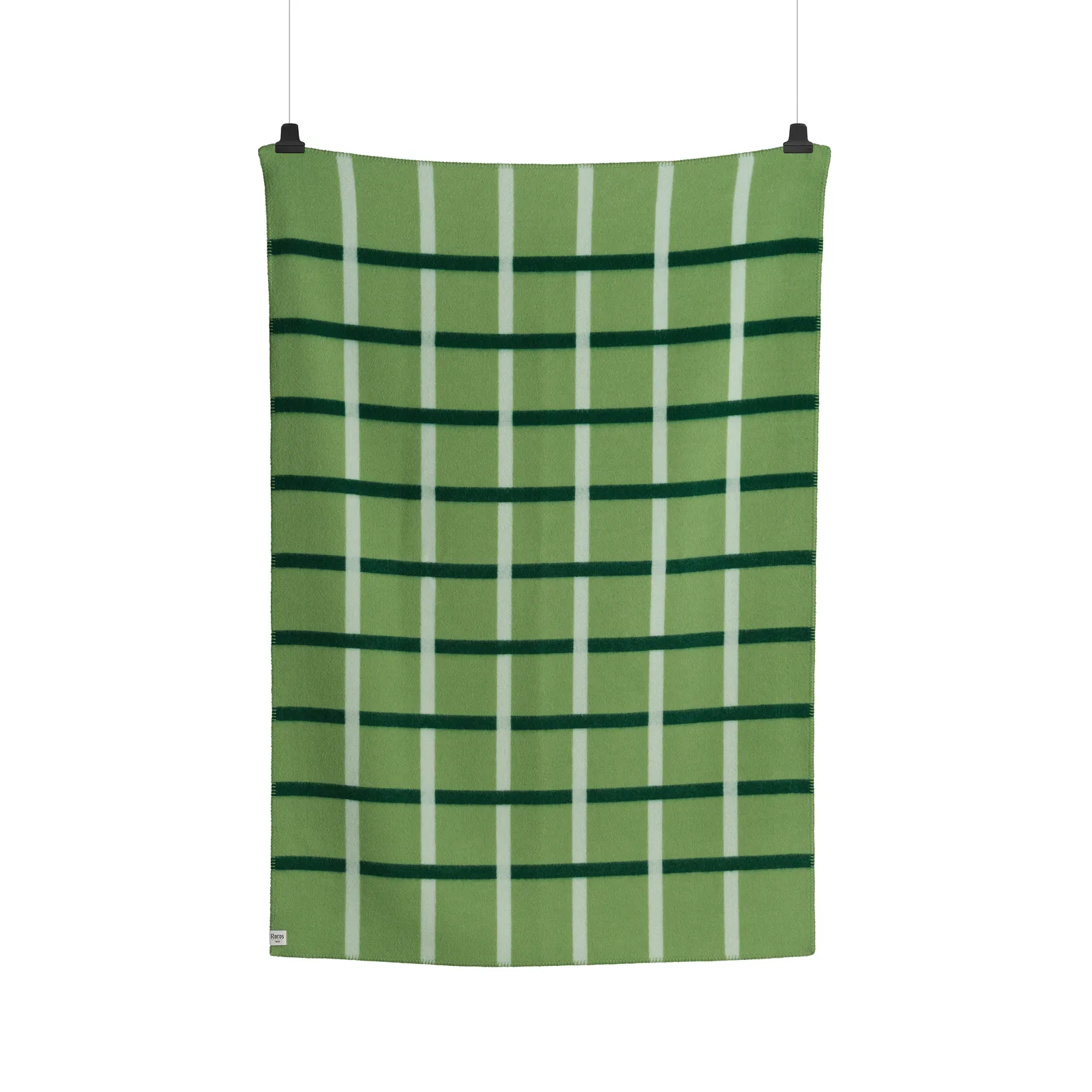 Knut filt 135x200 cm, Field green Røros Tweed