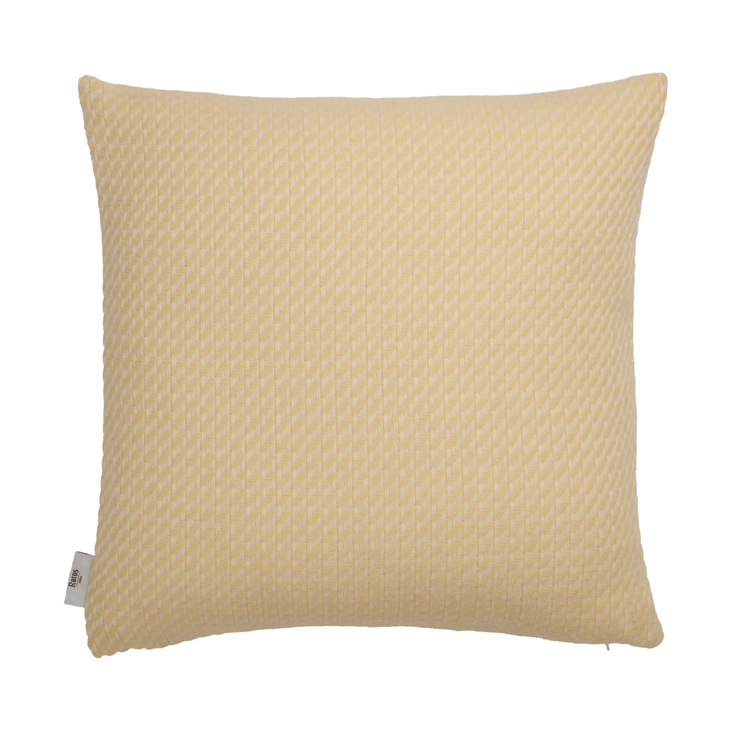 Mello kudde 50x50 cm, Lemon yellow Røros Tweed