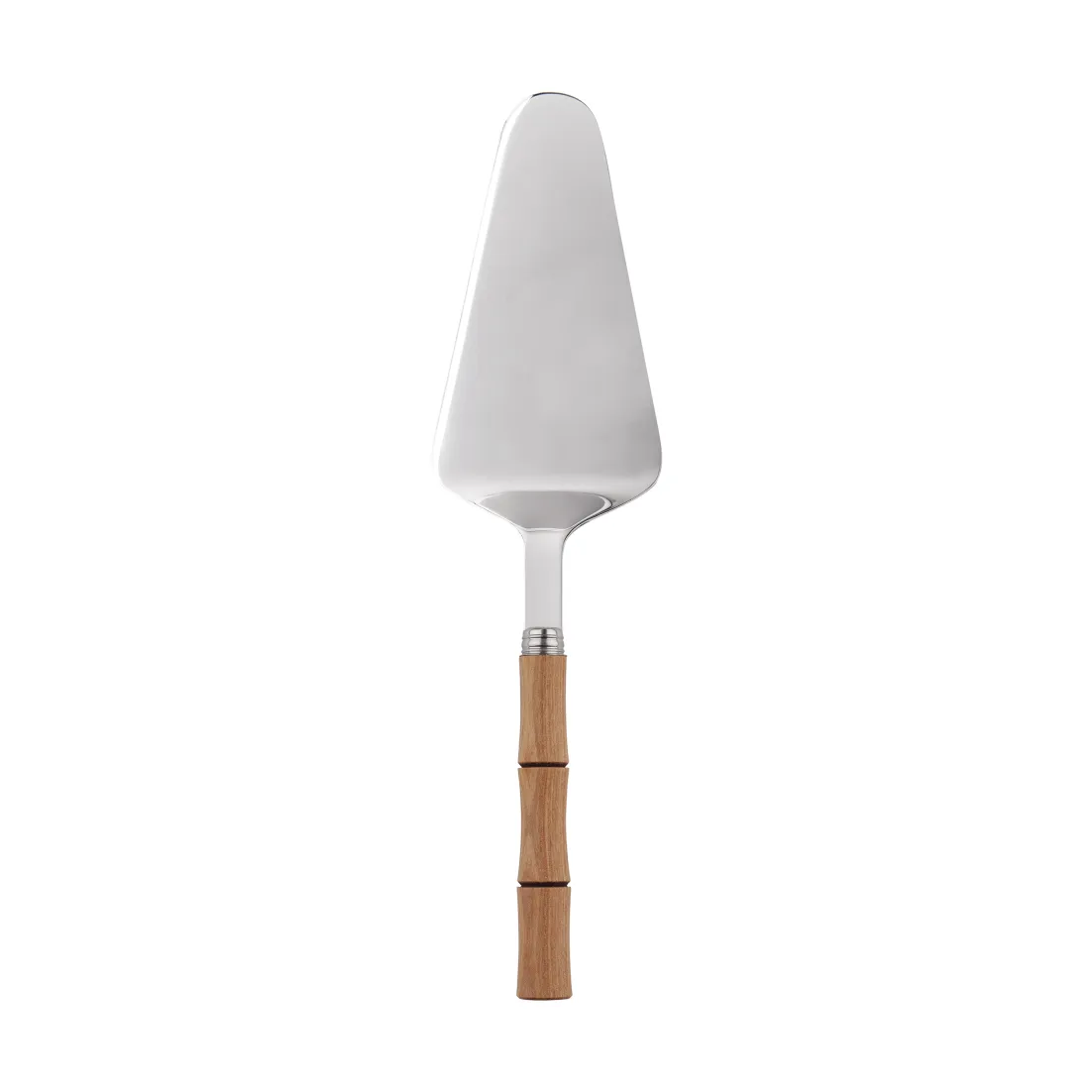 Bamboo shape tårtspade 25 cm, Light wood laminated SABRE Paris