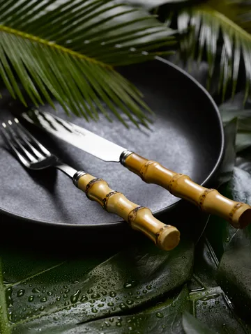 Panda bestickset 24 delar - Rostfritt stål-bambu - SABRE Paris