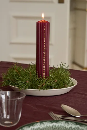 Awaiting Kalenderljus - Deep wine, 25 cm - Scandi Essentials