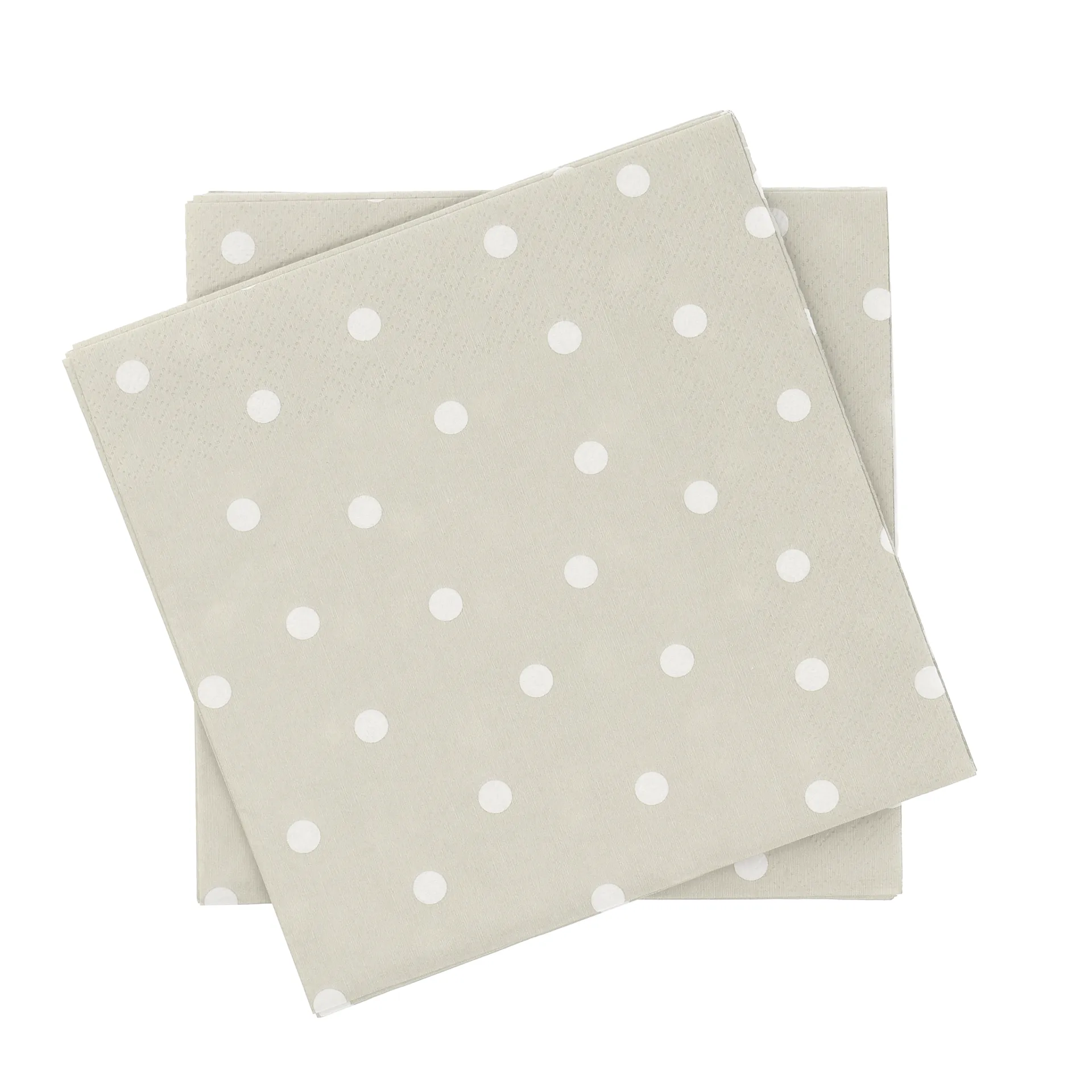 Fine dots pappersservett, Vit-beige, 20‑pack, 33×33 cm Scandi Essentials