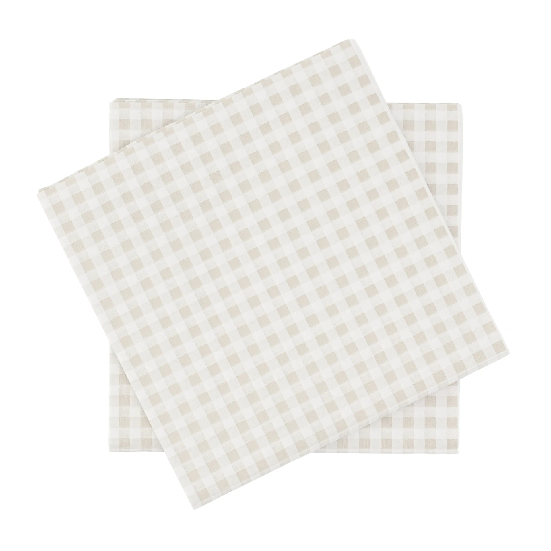 Fine grid pappersservett, Vit-beige, 20‑pack, 33×33 cm Scandi Essentials