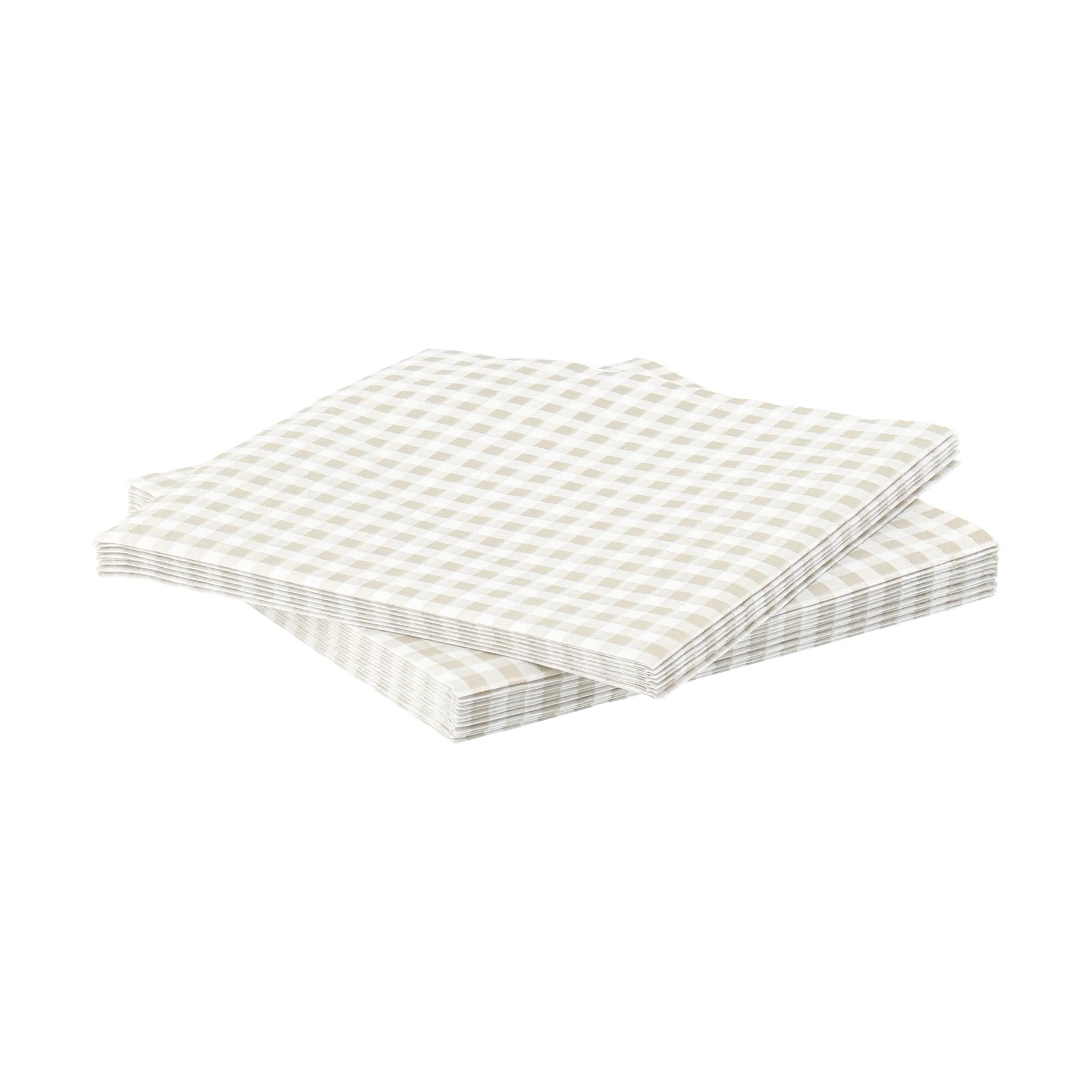 Fine grid pappersservett, Vit-beige, 20‑pack, 33×33 cm Scandi Essentials