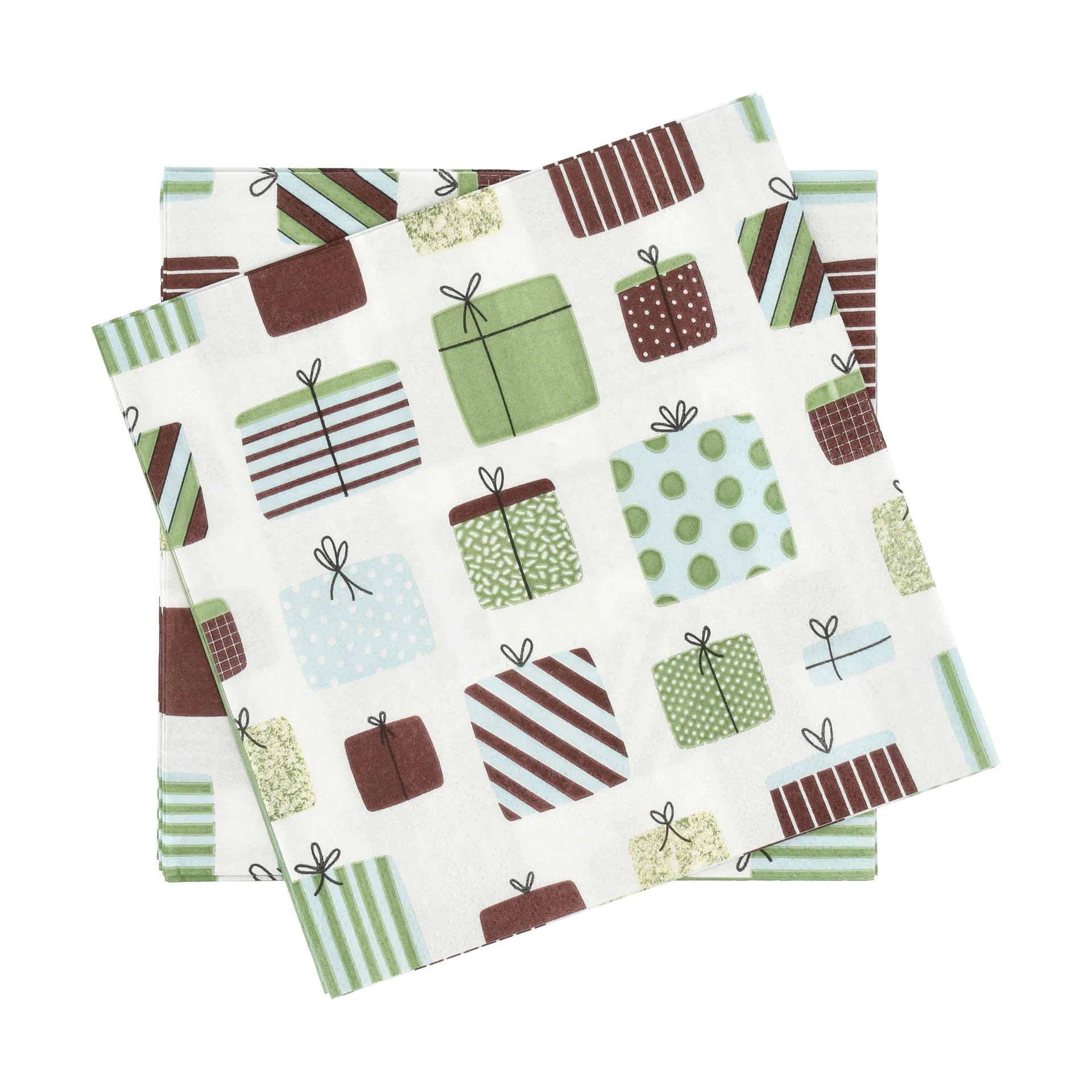 Gift pappersservett, Multi, 20‑pack, 33×33 cm Scandi Essentials