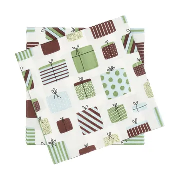 Gift pappersservett - Multi, 20‑pack, 33×33 cm - Scandi Essentials