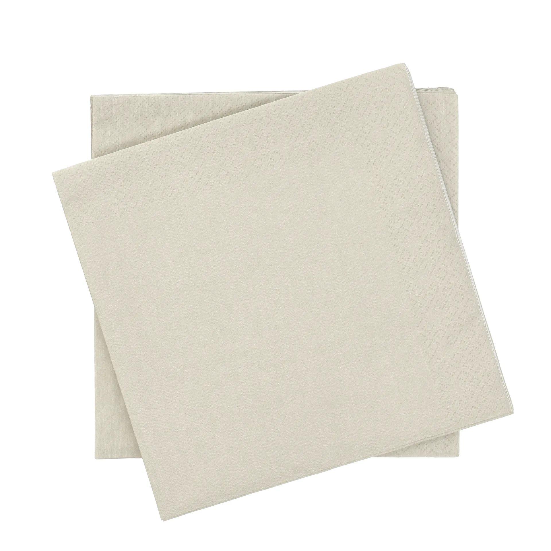 Plain pappersservett, Beige, 20‑pack, 40×40 cm Scandi Essentials