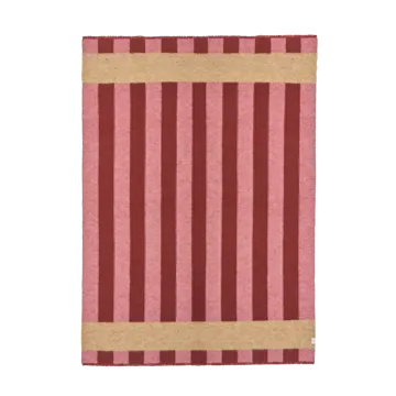 Aisles ullpläd 130x180 cm - Röd - Scandi Living