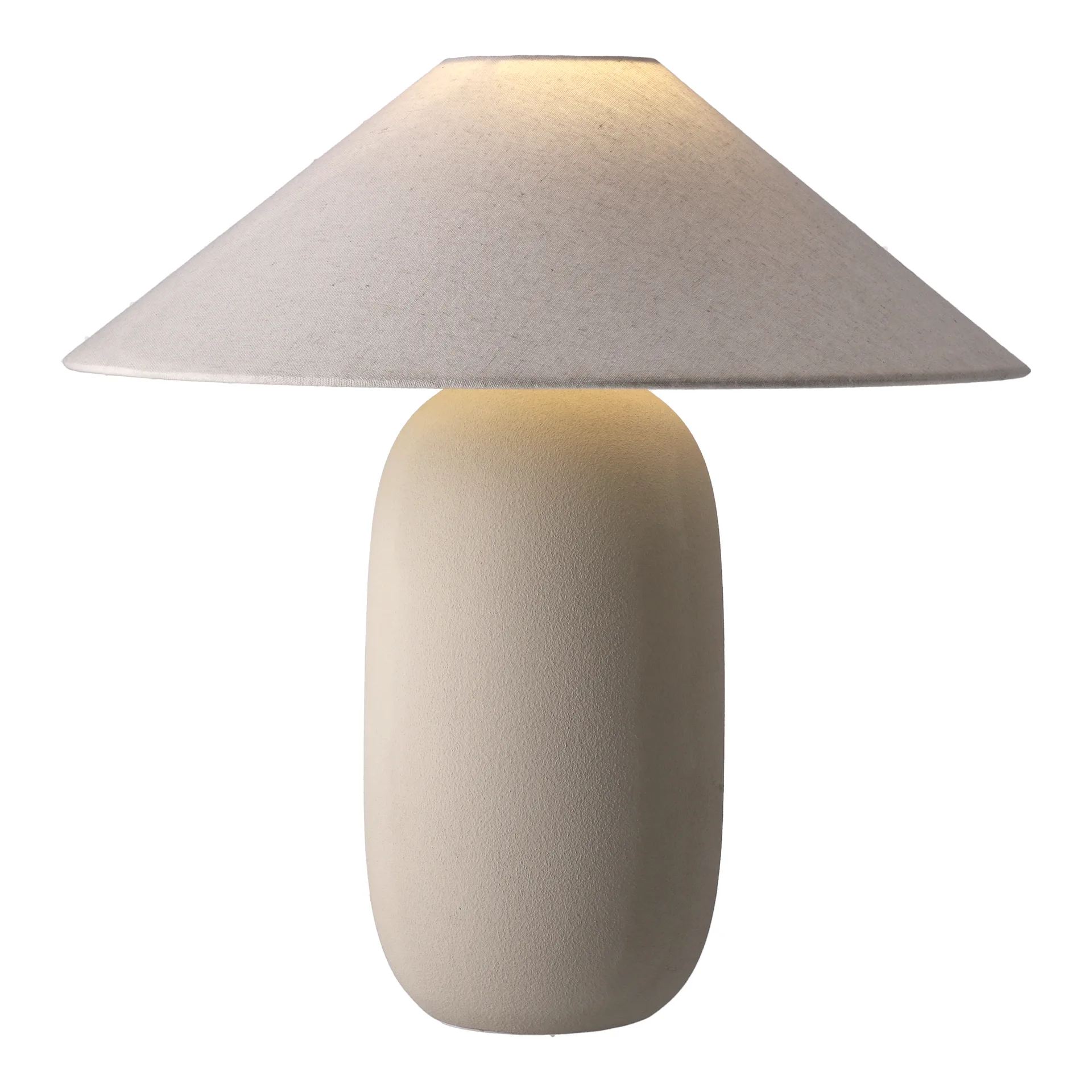 Boulder bordslampa 48 cm beige-nature Scandi Living