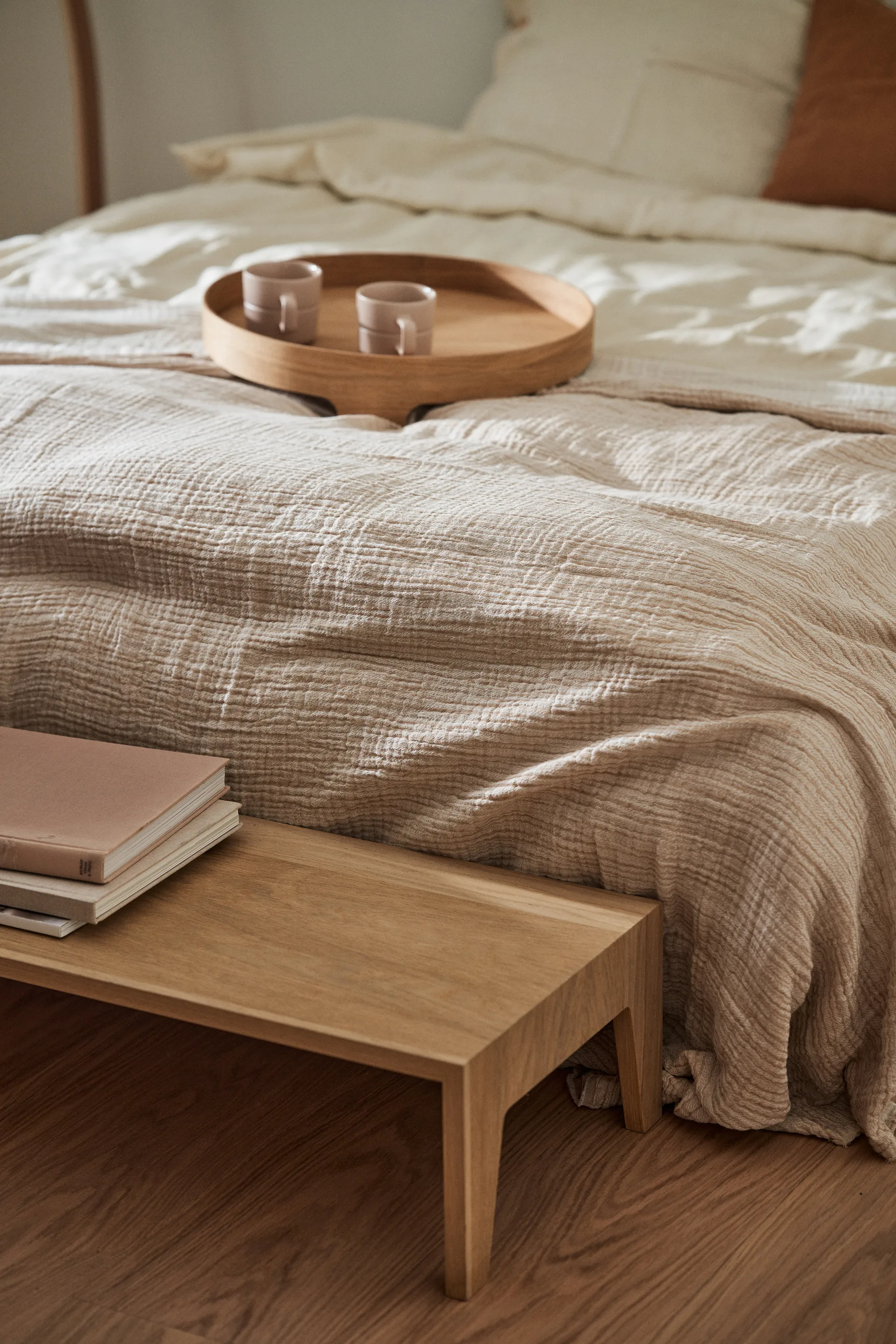 Breeze överkast 260x260cm, Beige Scandi Living