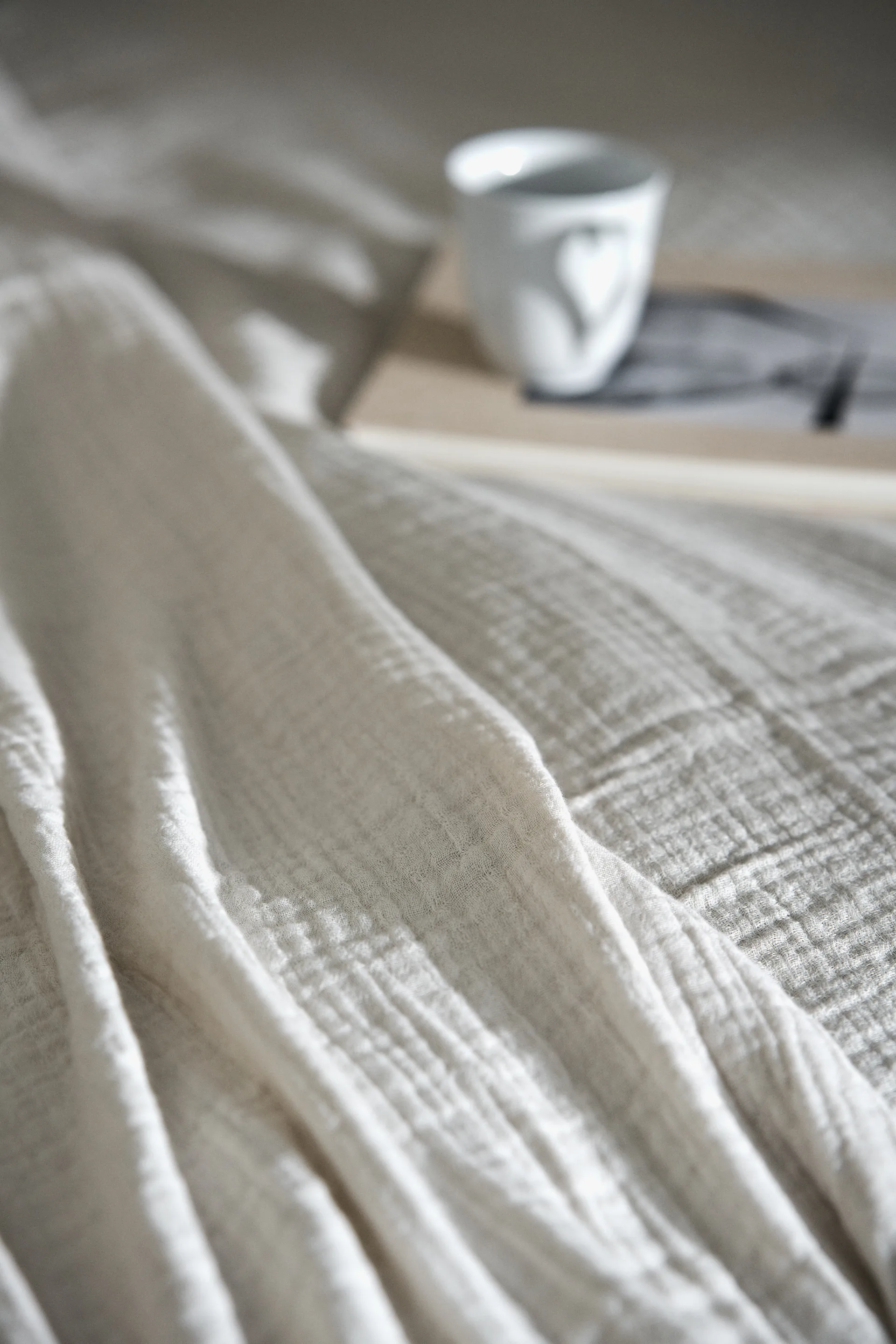 Breeze överkast 260x260cm, Off white Scandi Living