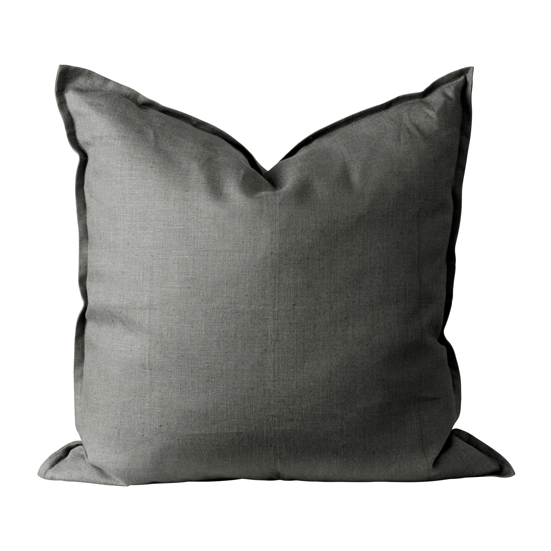 Calm kuddfodral linne 50x50 cm, Charcoal Scandi Living
