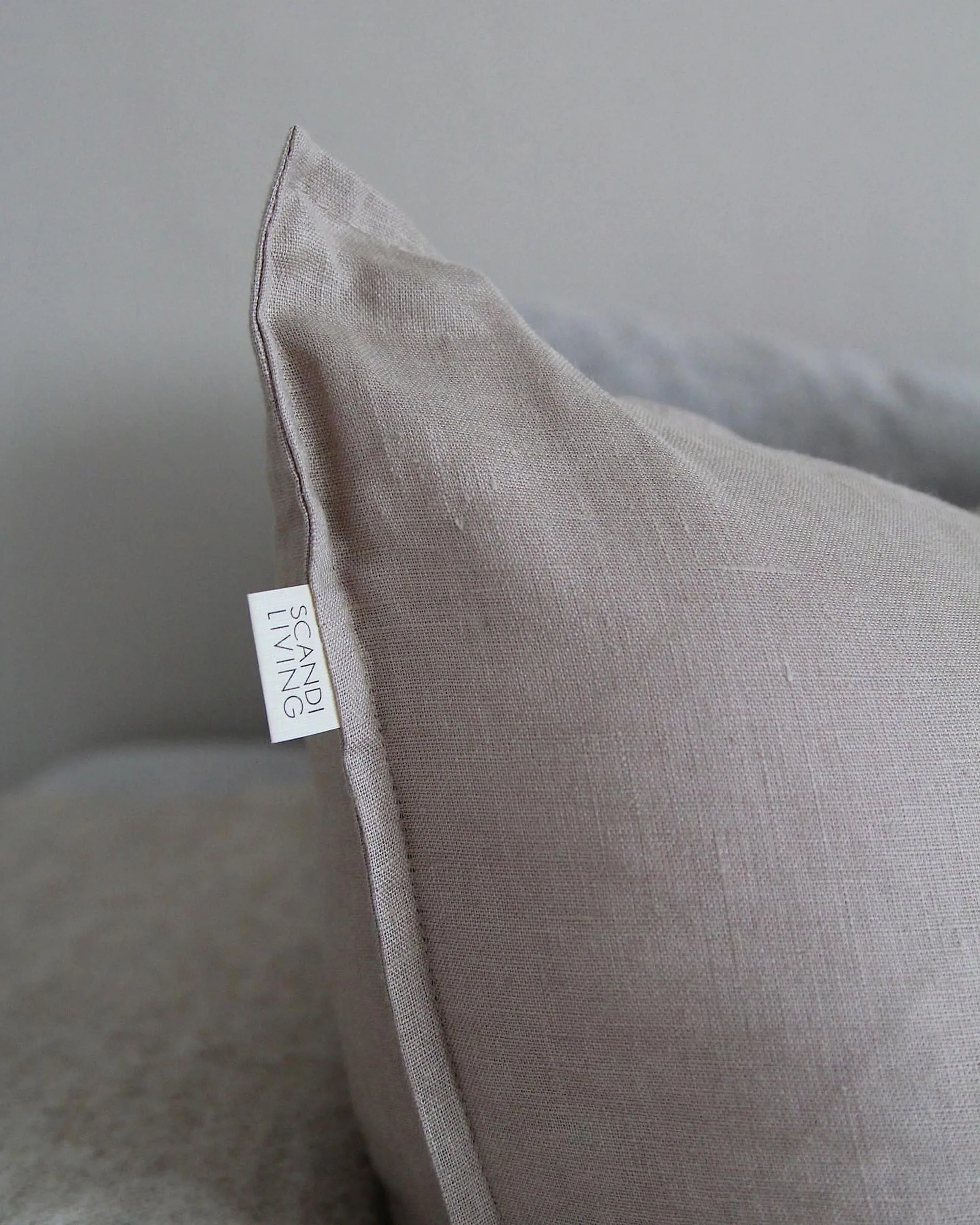 Calm kuddfodral linne 50x50 cm, Sand Scandi Living
