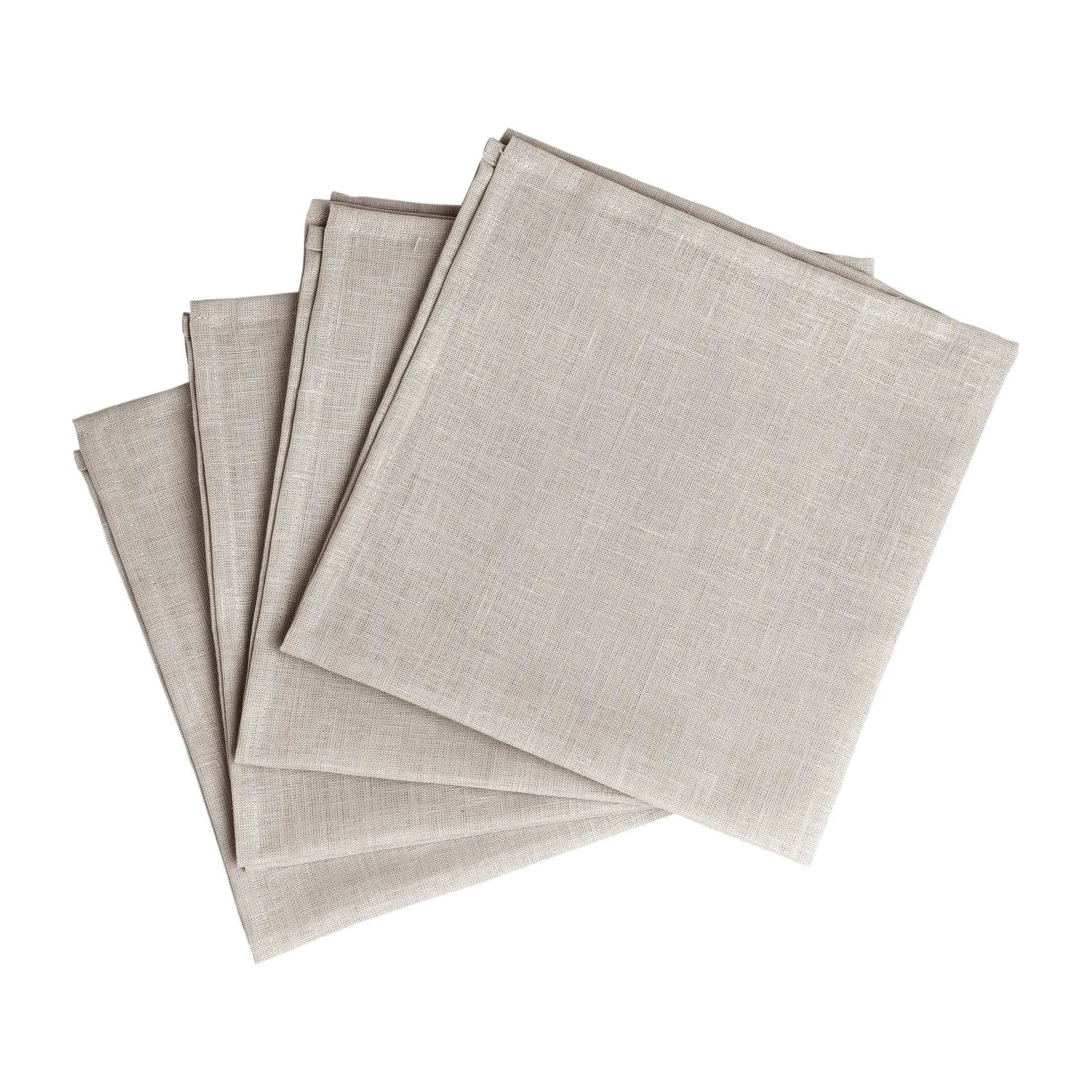 Clean linneservetter 45x45 cm 4-pack, Greige Scandi Living