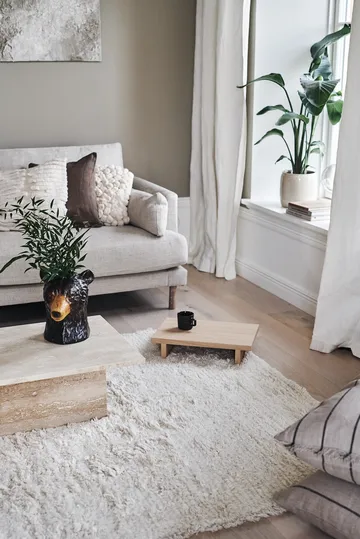 Cozy ullmatta naturvit - 170x240 cm - Scandi Living