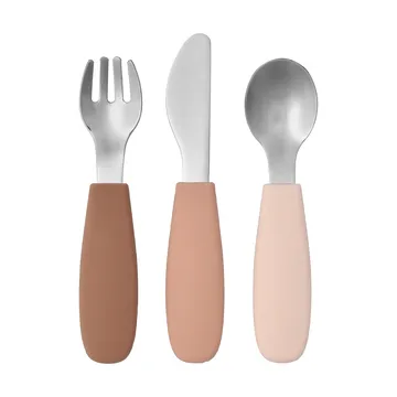 Dine bestickset silikon 3 delar - Blush - Scandi Living