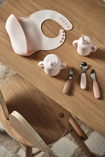 Dine bestickset silikon 3 delar - Blush - Scandi Living