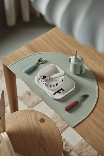 Dine bestickset silikon 3 delar - Green-blue - Scandi Living