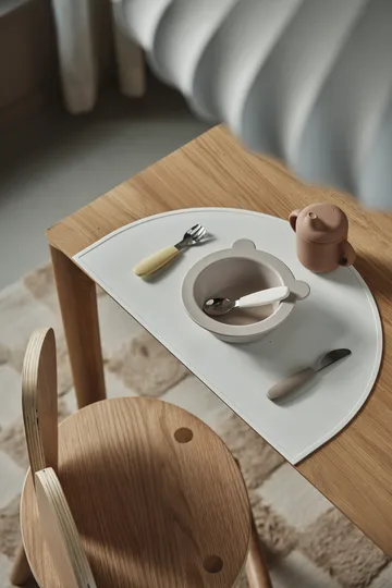 Dine bestickset silikon 3 delar - Taupe - Scandi Living