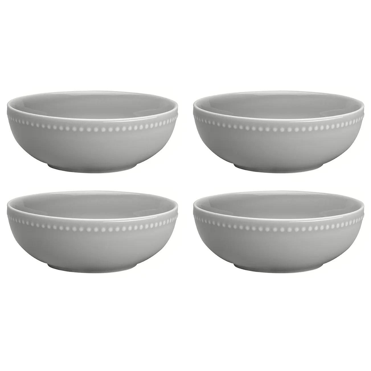 Dots frukostskål 60 cl 4-pack, Grå Scandi Living