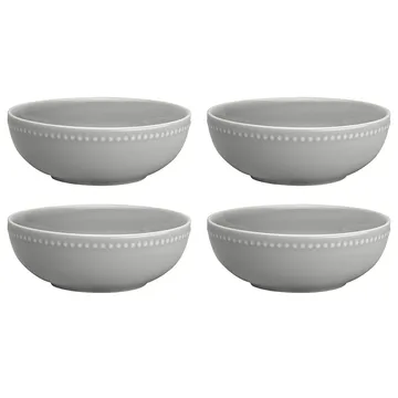 Dots frukostskål 60 cl 4-pack - Grå - Scandi Living