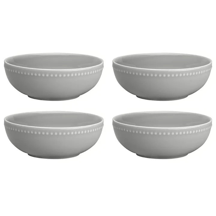 Dots frukostskål 60 cl 4-pack - Grå - Scandi Living