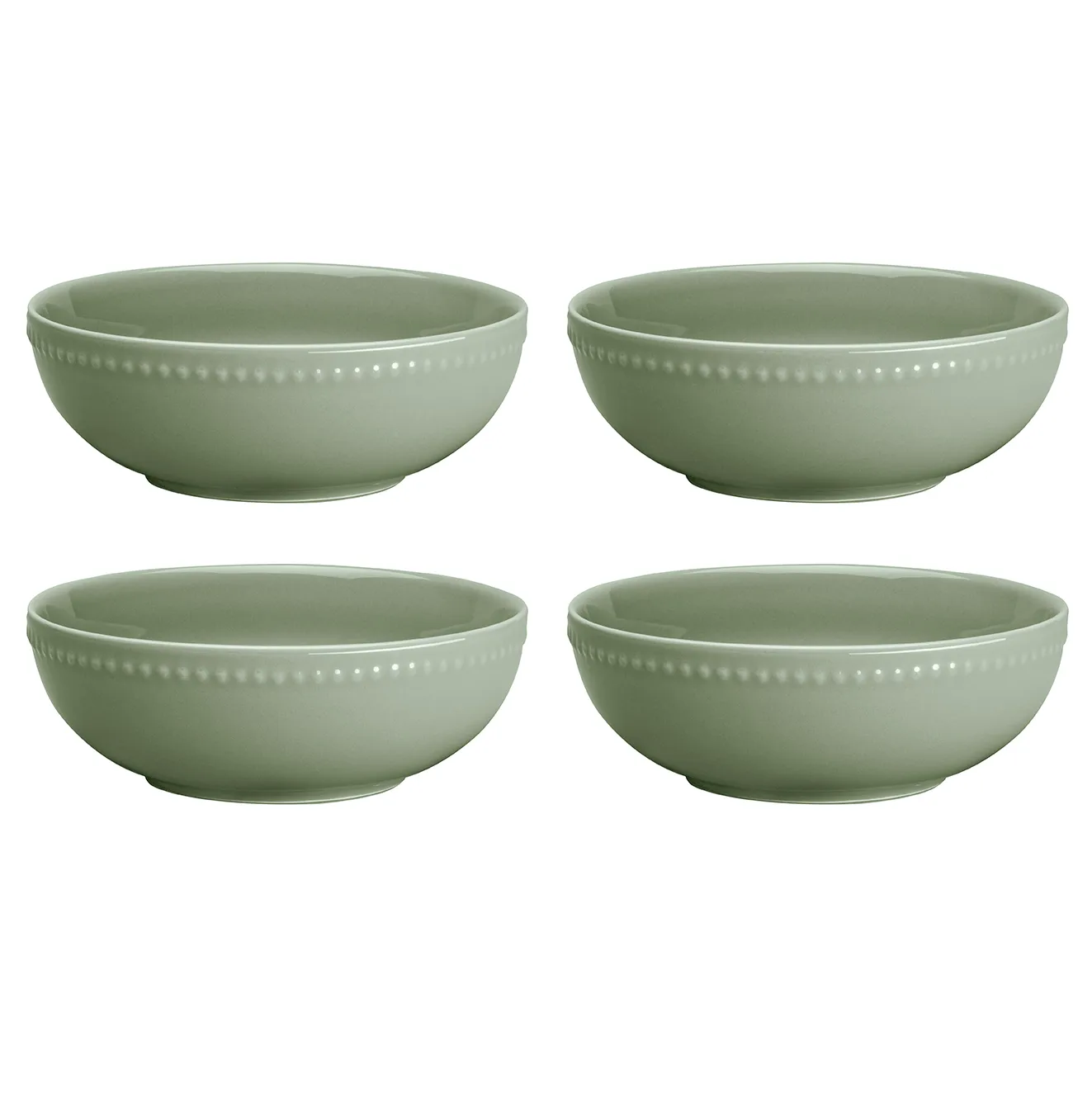 Dots frukostskål 60 cl 4-pack, Grön Scandi Living